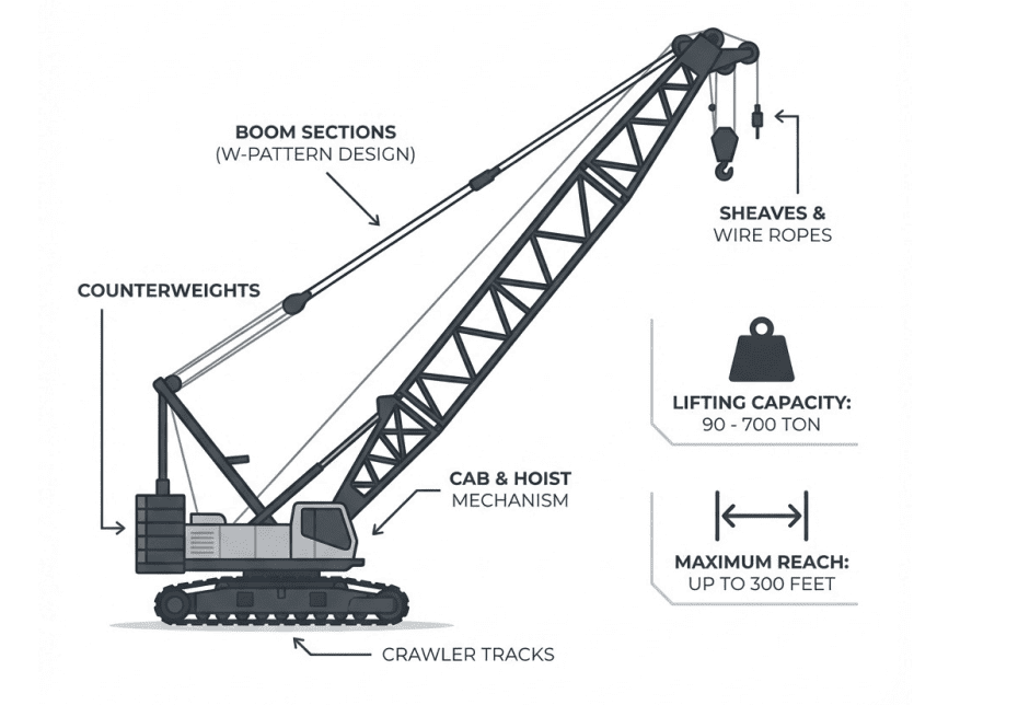 Structural Design of a Lattice Boom Crane