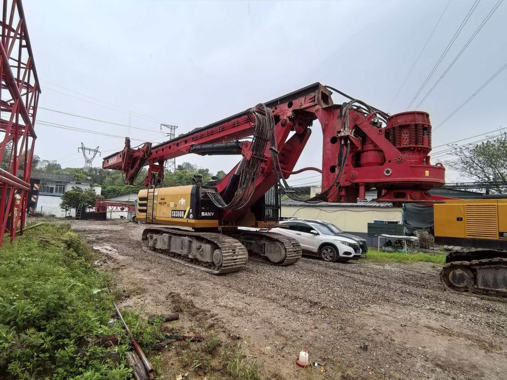 Used Sany SR360 rotary drilling rig for deep bridge foundation drilling