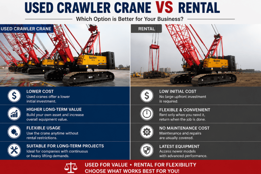 Used Crawler Crane vs Rental