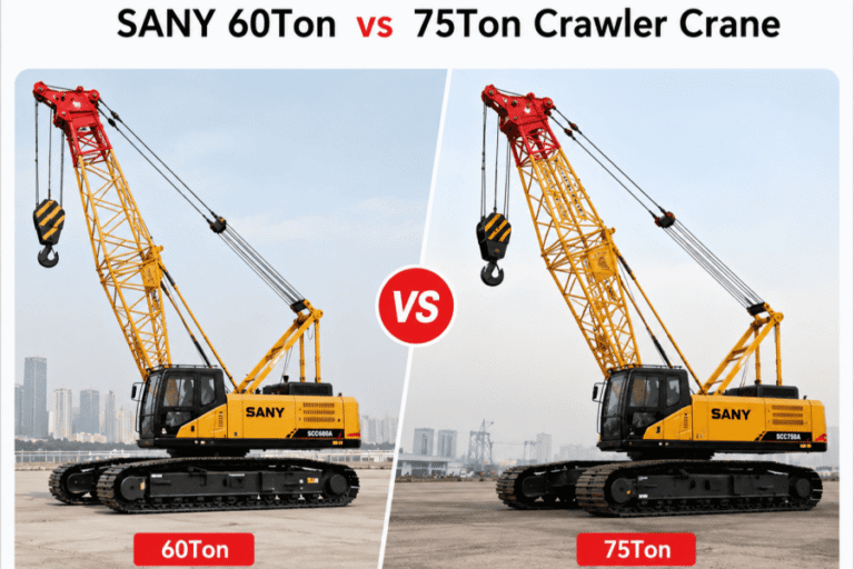 Used SANY SCC600A-6 vs SCC750A-6 Crawler Crane: Performance, Cost & Application Comparison