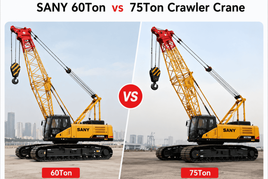 Used SANY SCC600A-6 vs SCC750A-6 Crawler Crane: Performance, Cost & Application Comparison